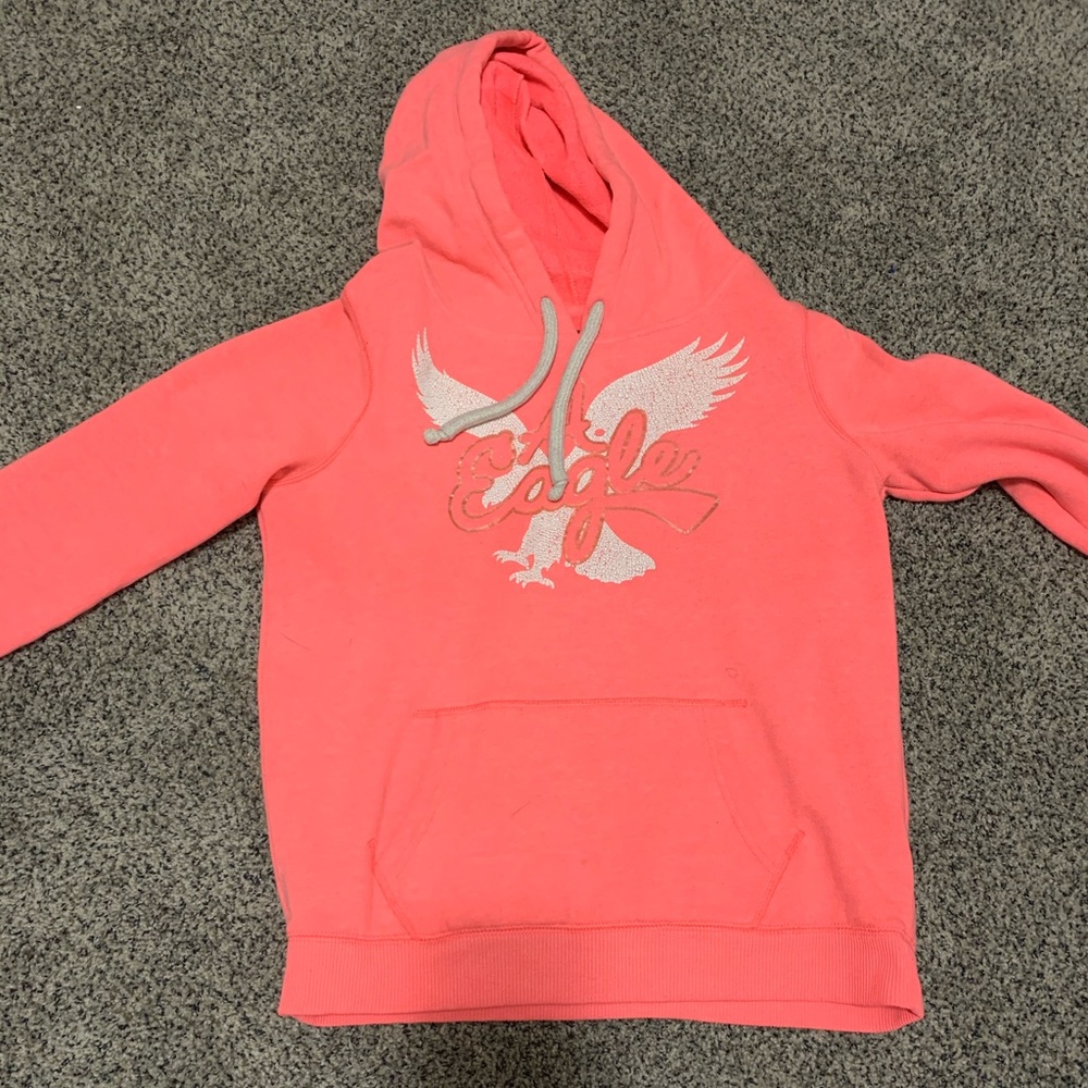 American eagle pink hoodie